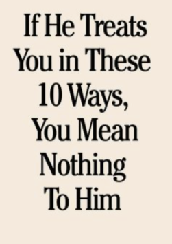 Heartbreaking Signs You Mean Nothing